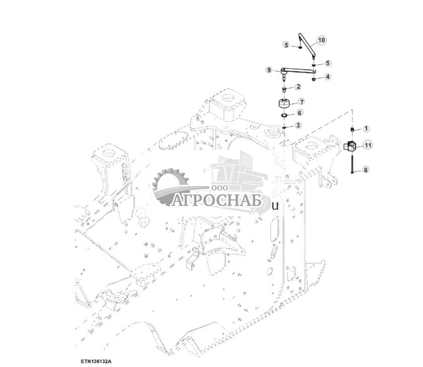 Датчик, система автоматического управления AutoTrac™, тяга рулевого управления - ST829196 513.jpg